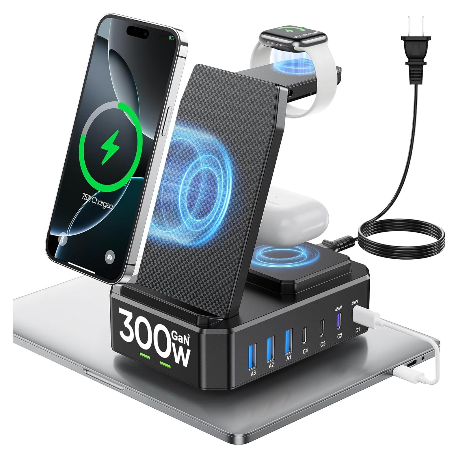 Estación de Carga 300W Zutspzss 10 en 1 para Apple