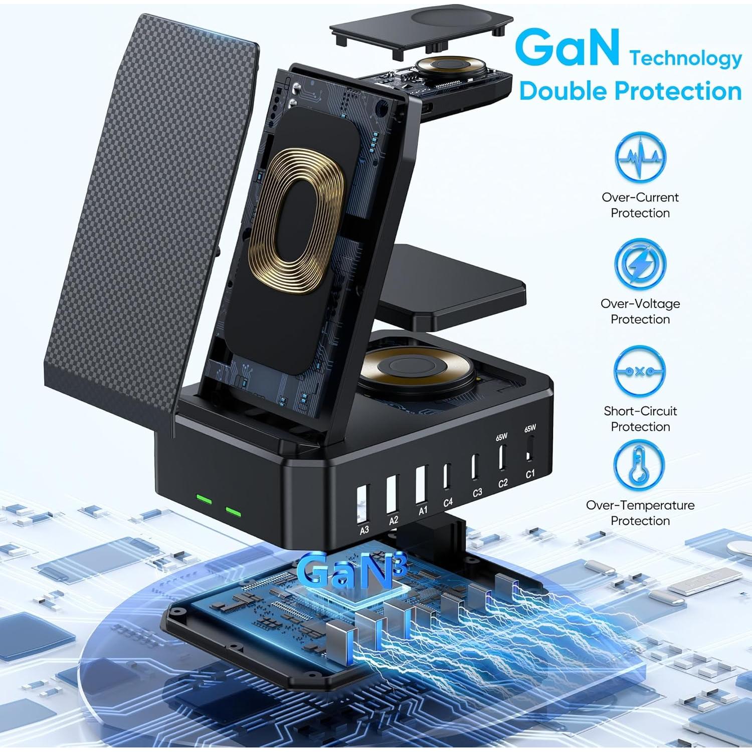 Estación de Carga 300W Zutspzss 10 en 1 para Apple