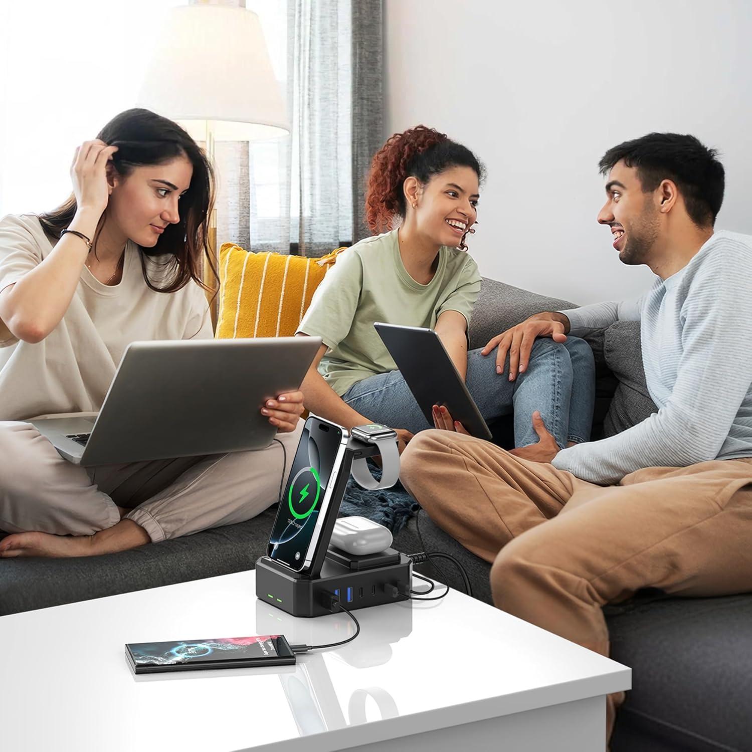 Estación de Carga 300W Zutspzss 10 en 1 para Apple