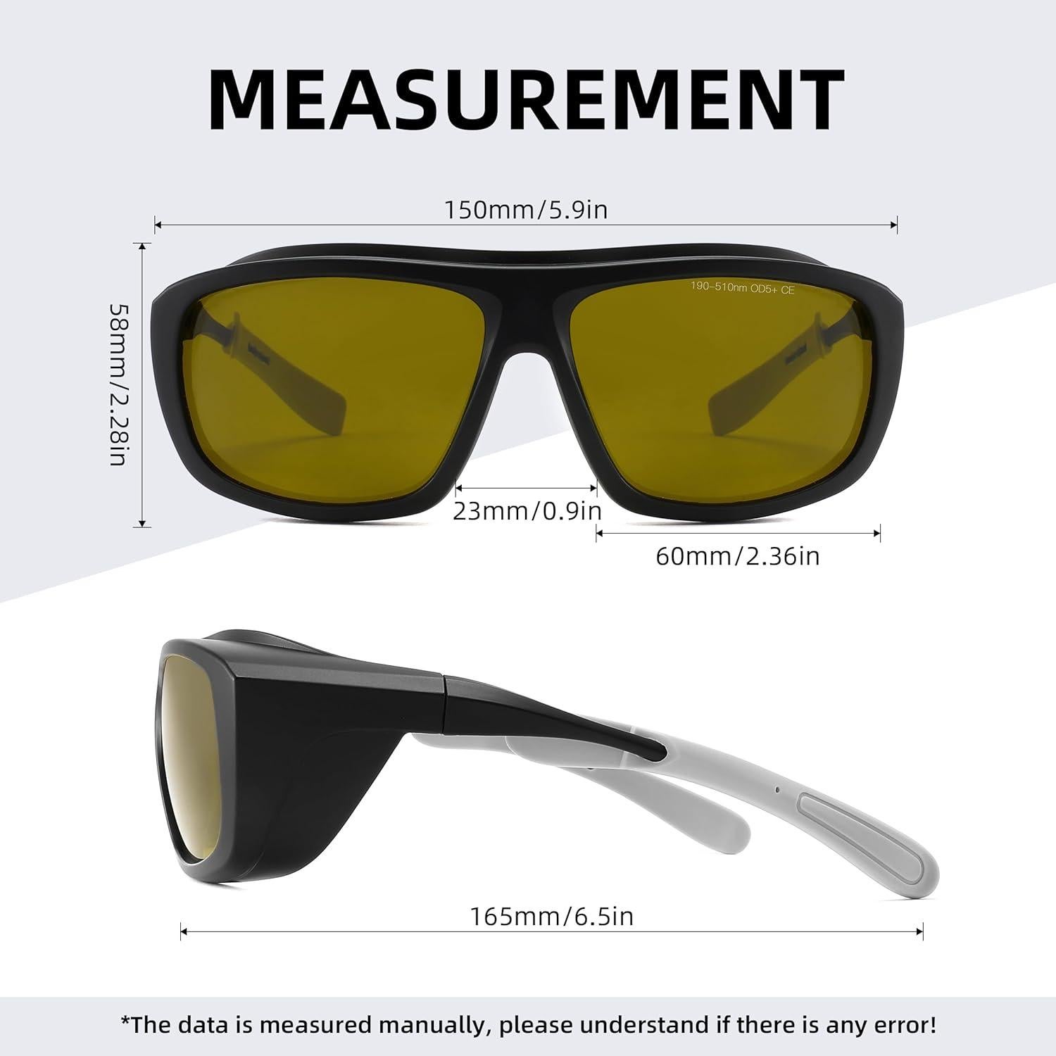 Gafas de seguridad láser Alsenor OD5+ protección ocular