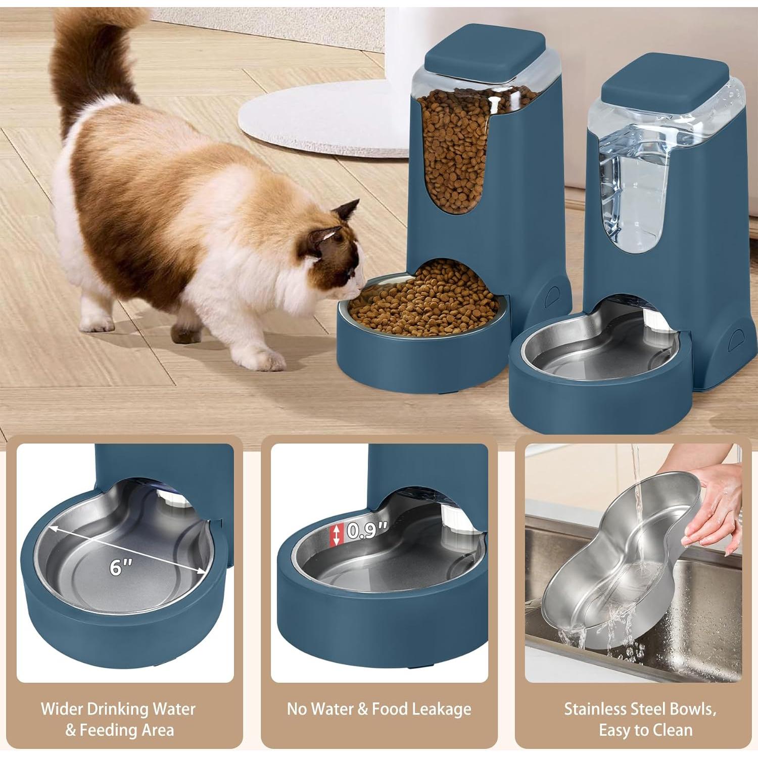 Comederos Automáticos WyfKyd para Gatos y Perros 2 Pzs