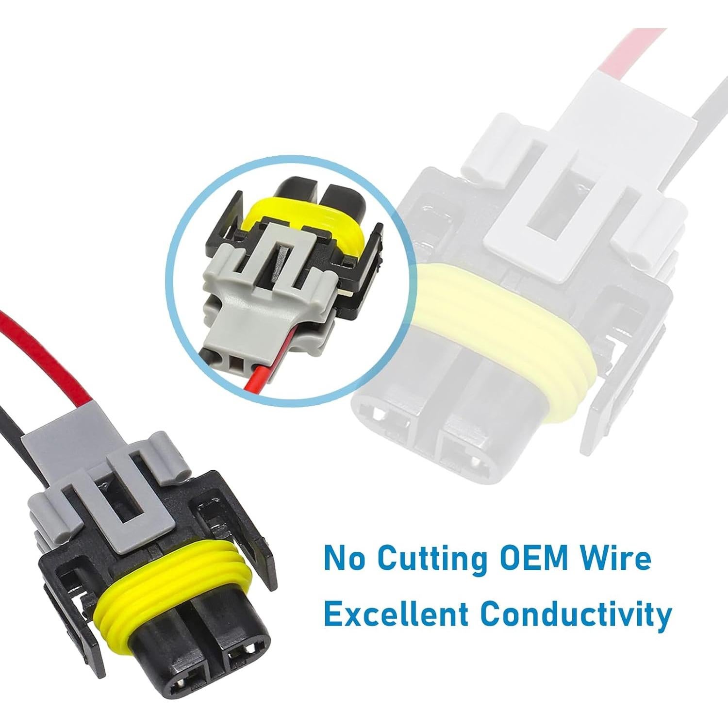 Conector de enchufe antiniebla Yonwait YOLJX913BL-2PS