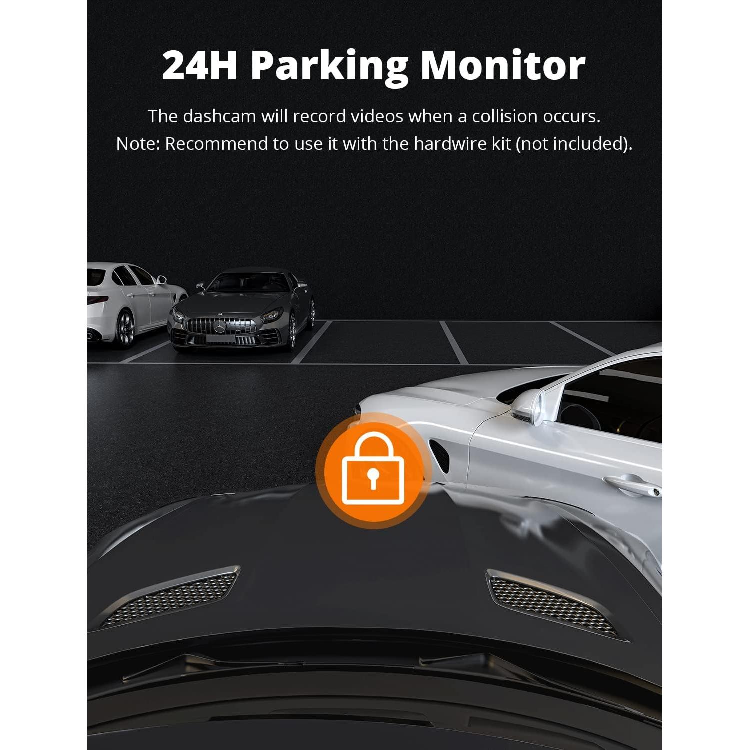 Cámara de tablero dual Kingslim D4 4K GPS WiFi 170°