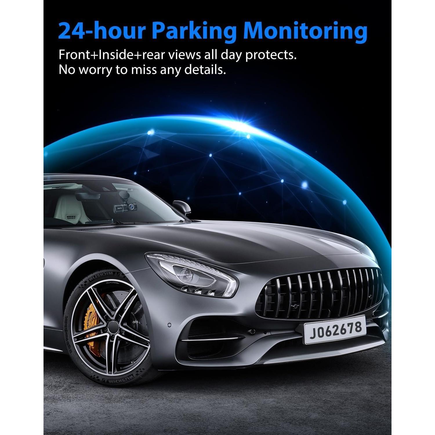 Cámara Dash SUVCON J06 3 Canales 1080P con Tarjeta 32GB