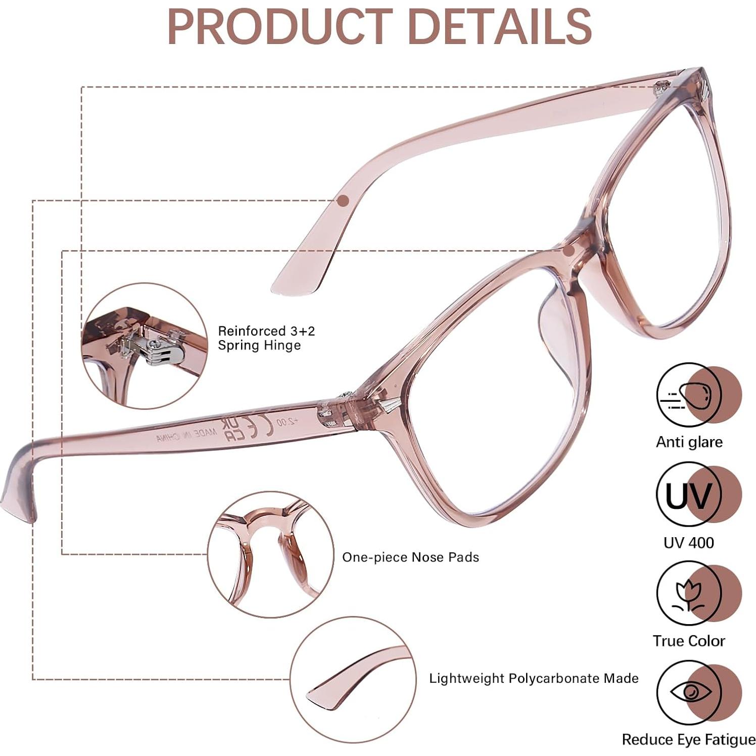 Gafas Bifocales OPTOFENDY 2.5x Antirreflejo Rosa Bebé