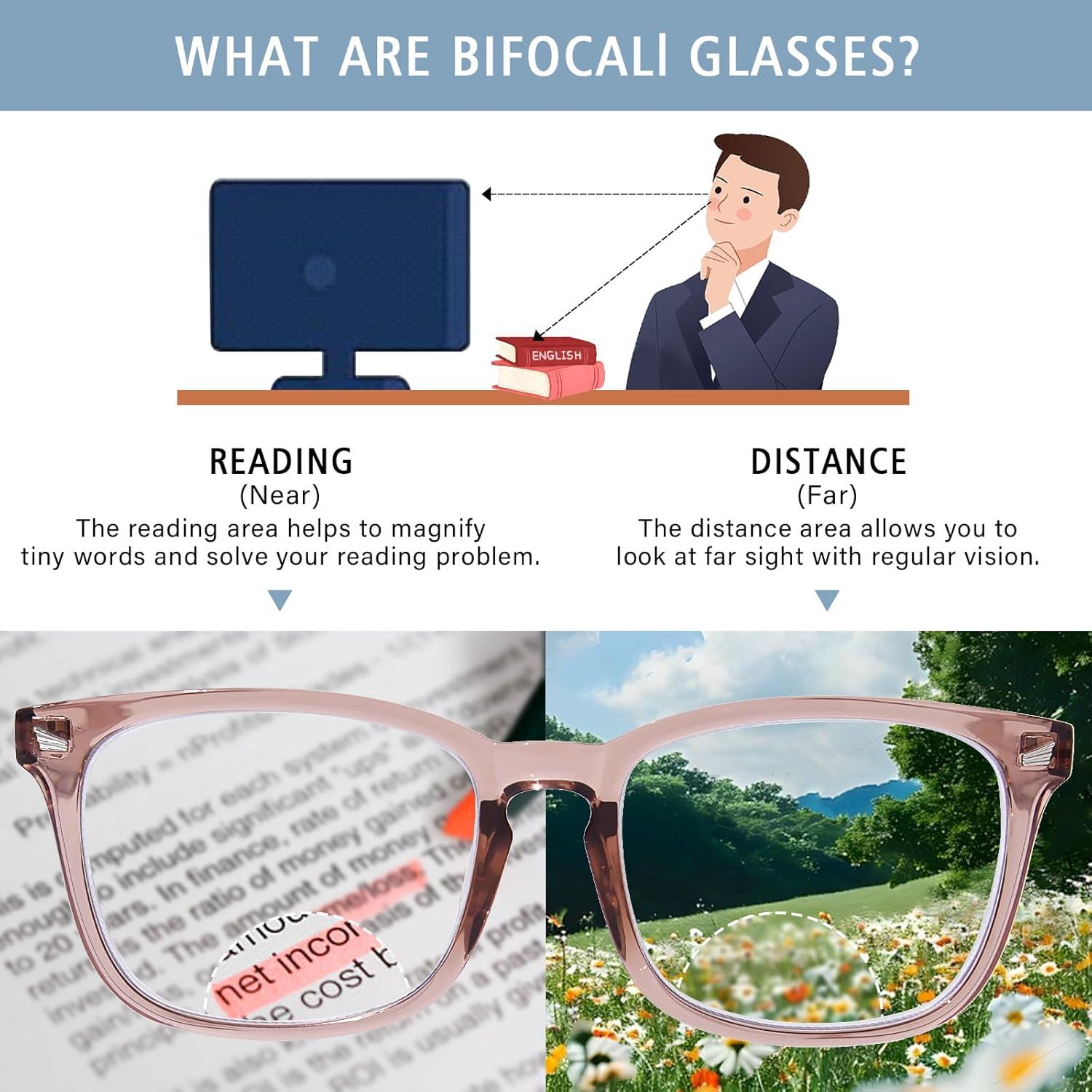 Gafas Bifocales OPTOFENDY 2.0x Multicolor para Lectura