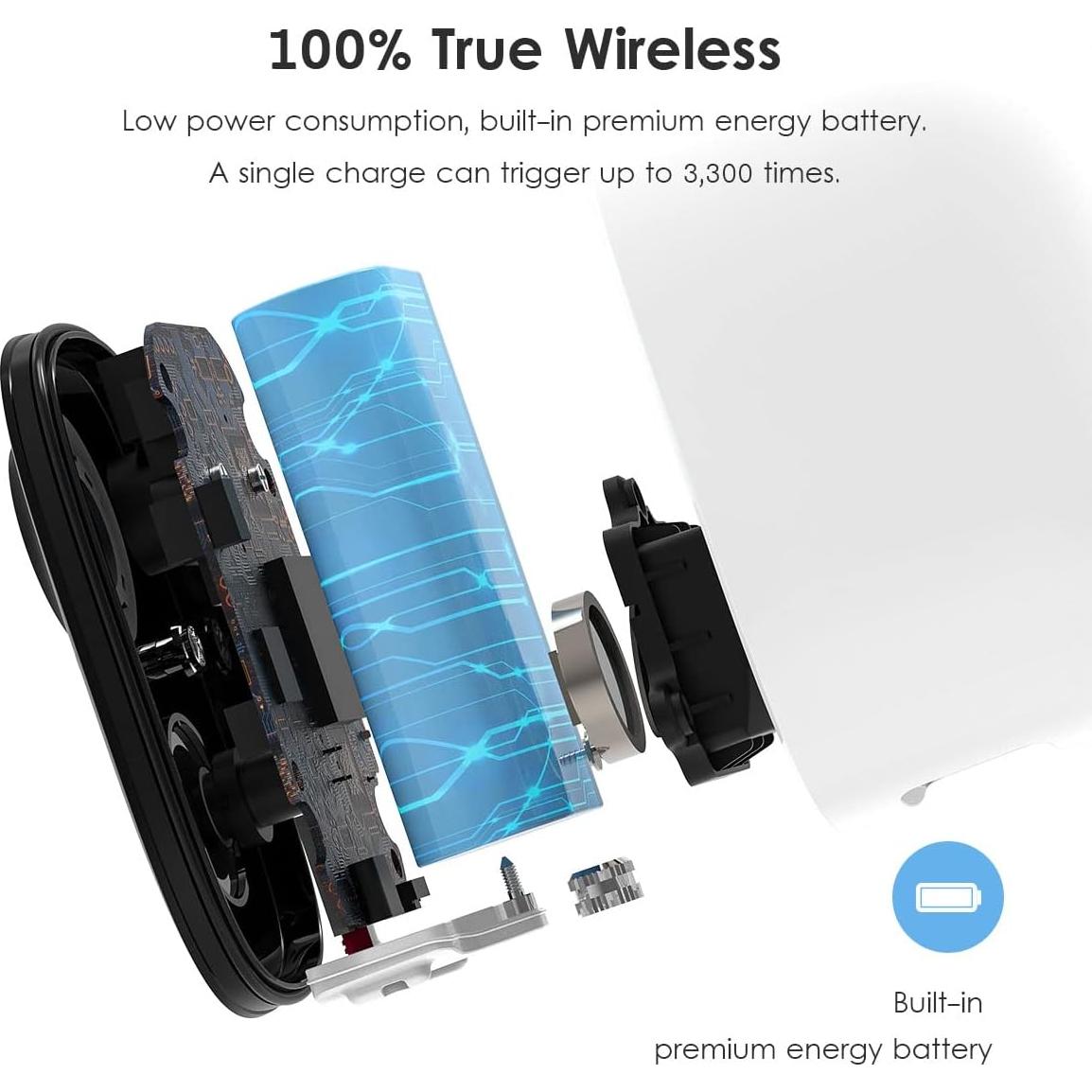 Cámara de Seguridad GMK WiFi 2K Inalámbrica IP65