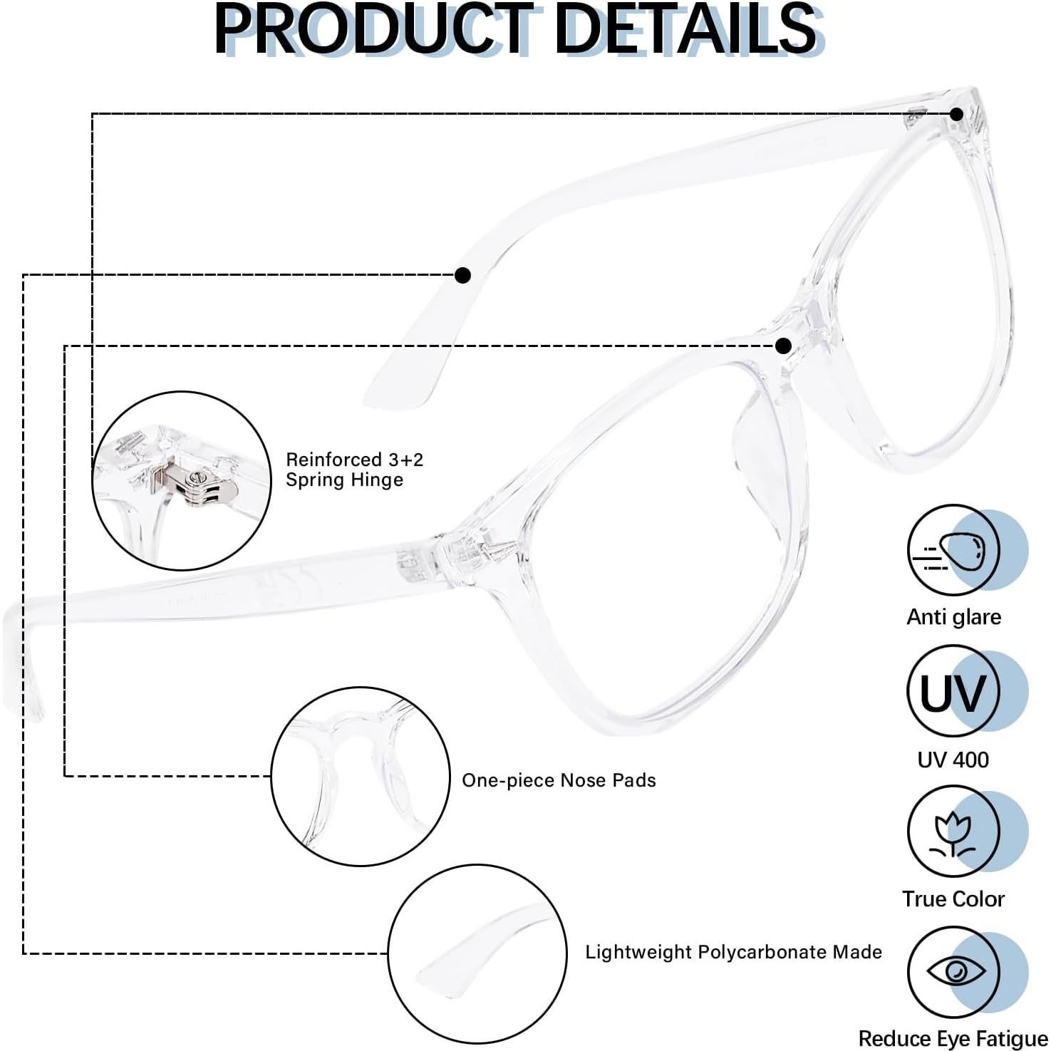Gafas Bifocales OPTOFENDY con Bloqueo Luz Azul 1.0x