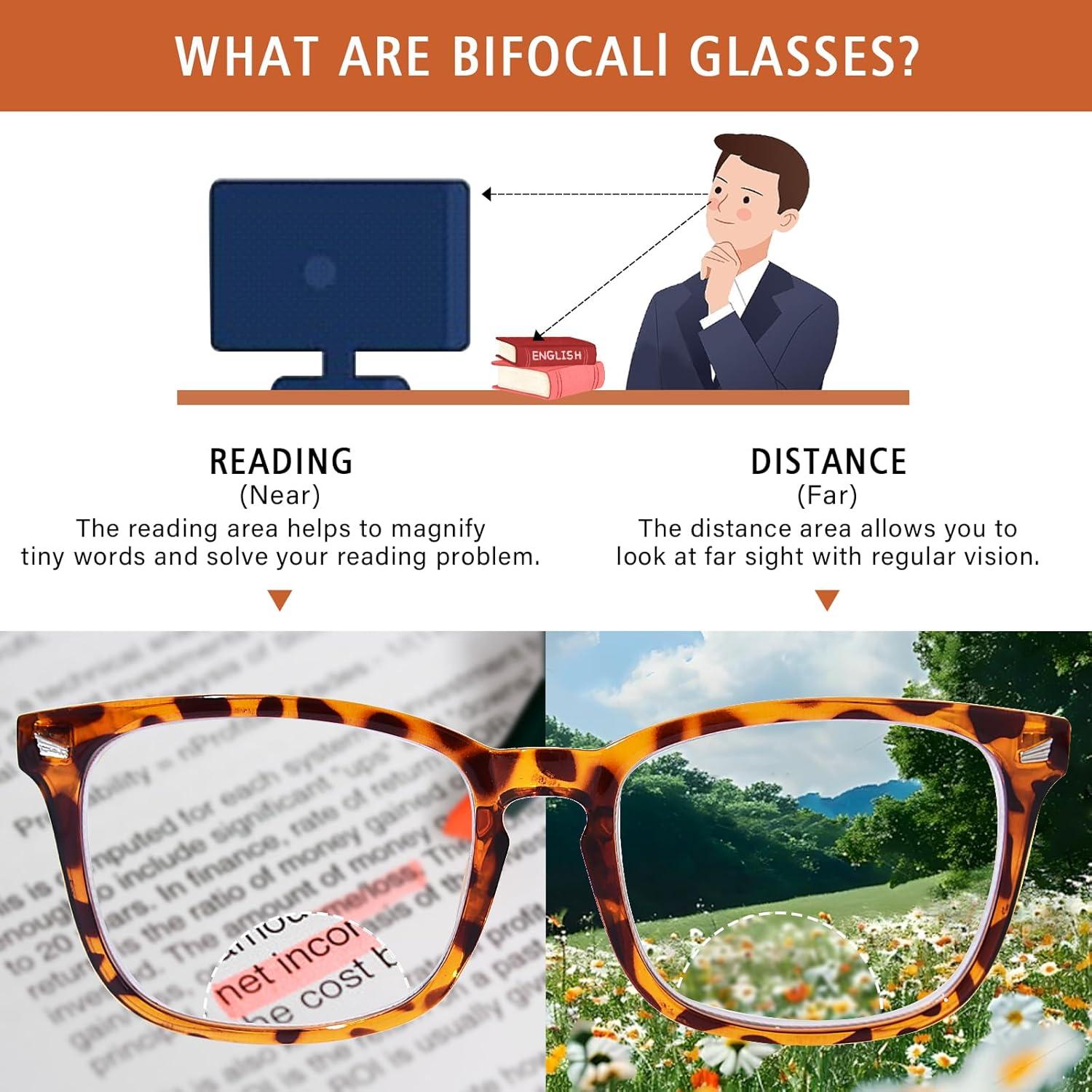 Gafas Bifocales OPTOFENDY 2.5x para Lectura y Computadora