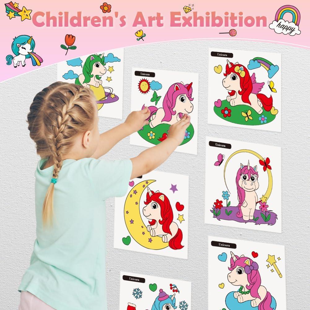 Conjunto de Pintura Acuarela YMluky Unicornio para Niños