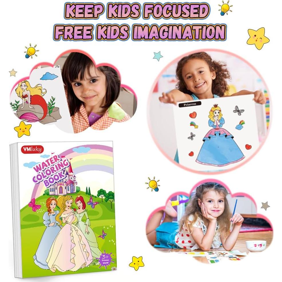 Conjunto de Pintura Acuarela YMluky para Niños 4-8 Años