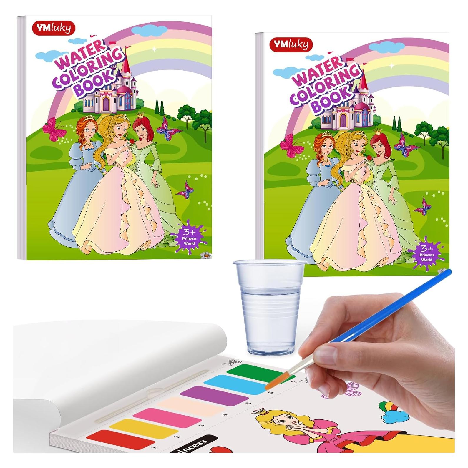 Conjunto de Pintura Acuarela YMluky 20 Páginas para Niños