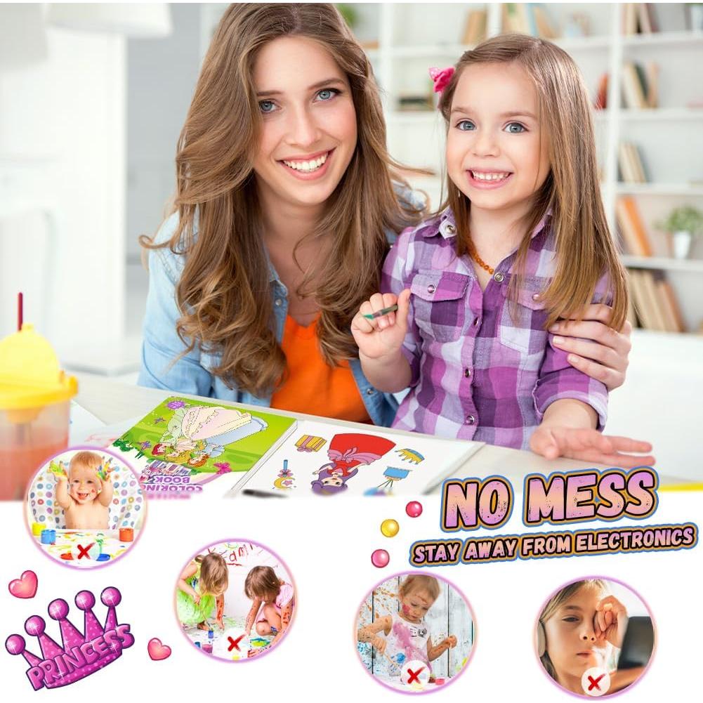 Conjunto de Pintura Acuarela YMluky 20 Páginas para Niños