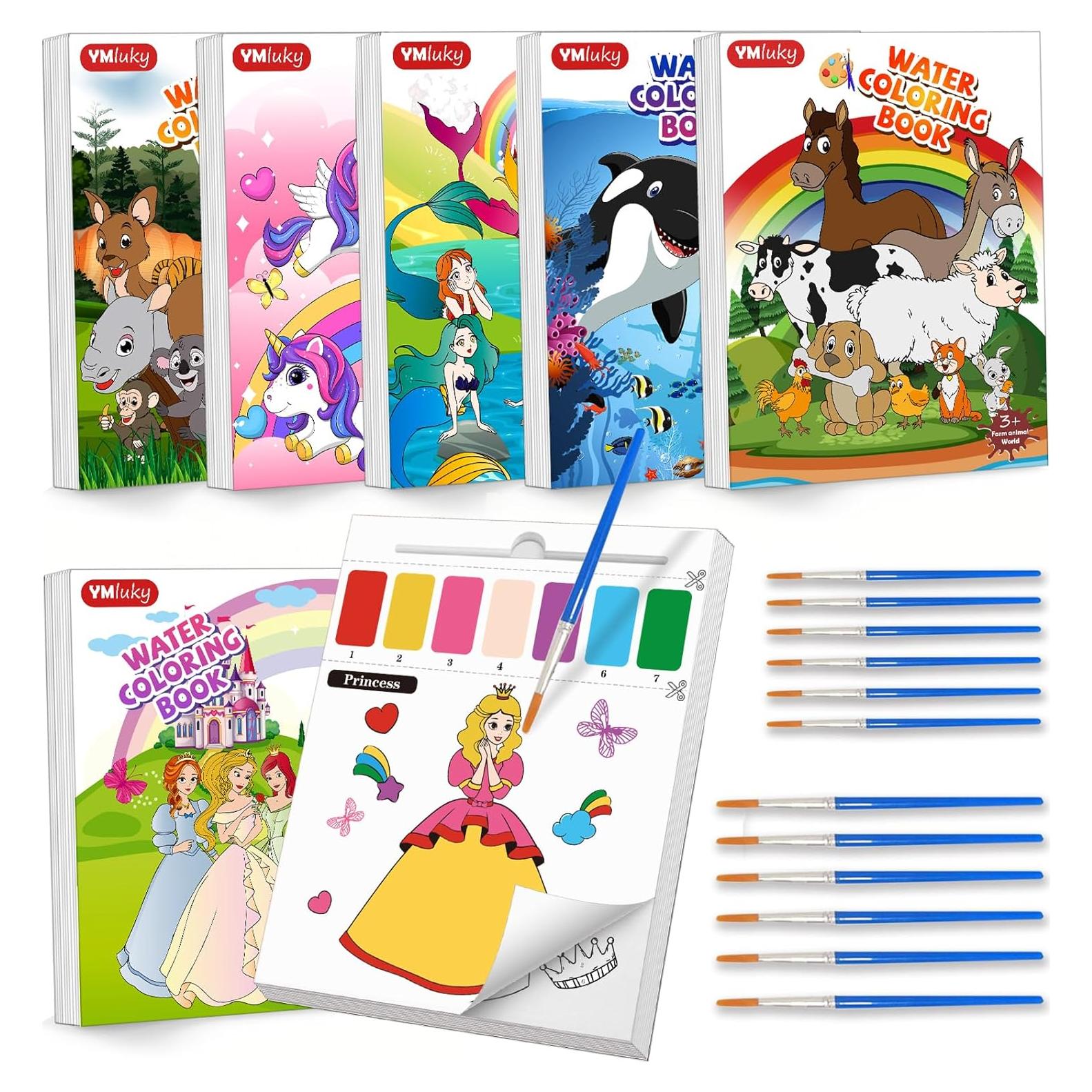 Set de Pintura Acuarela para Niños YMluky - 6 Libros