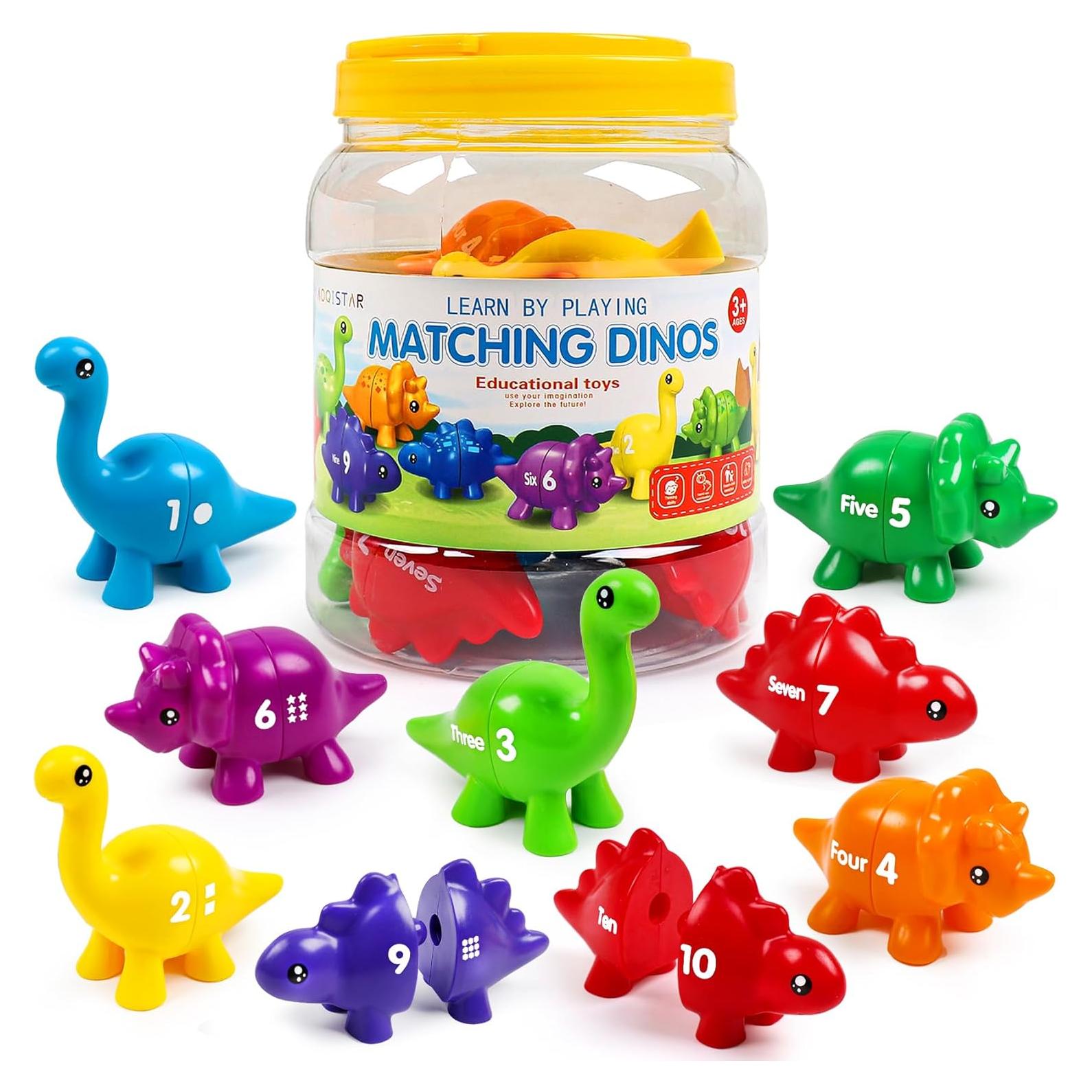 Juguetes Montessori Dinosaurios NAODONGLI 12 cm Aprendizaje