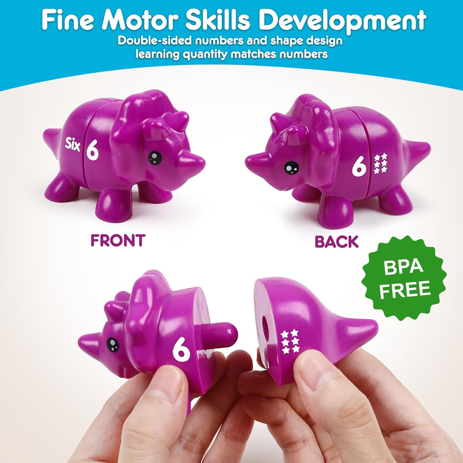 Juguetes Montessori Dinosaurios NAODONGLI 12 cm Aprendizaje