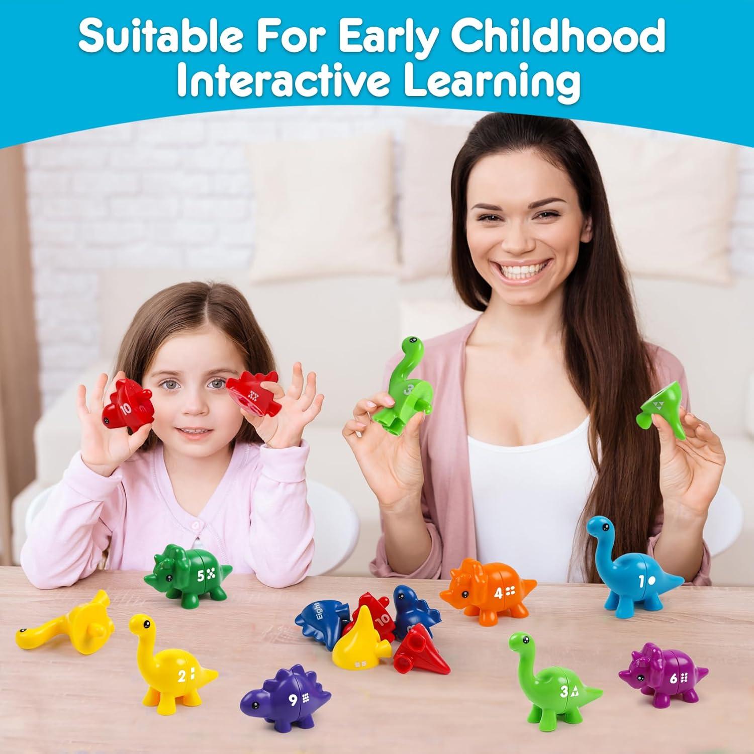 Juguetes Montessori Dinosaurios NAODONGLI 12 cm Aprendizaje