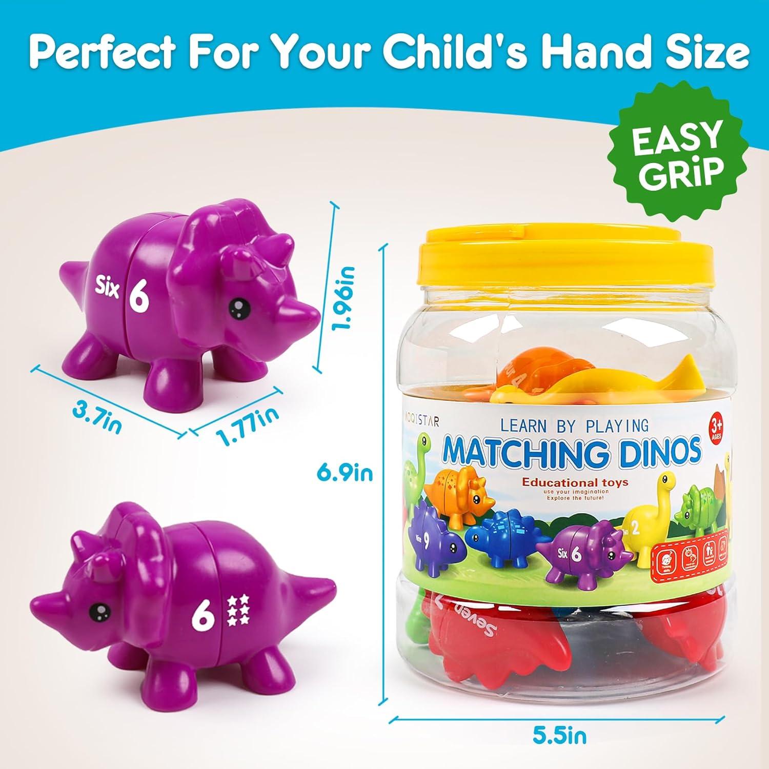 Juguetes Montessori Dinosaurios NAODONGLI 12 cm Aprendizaje