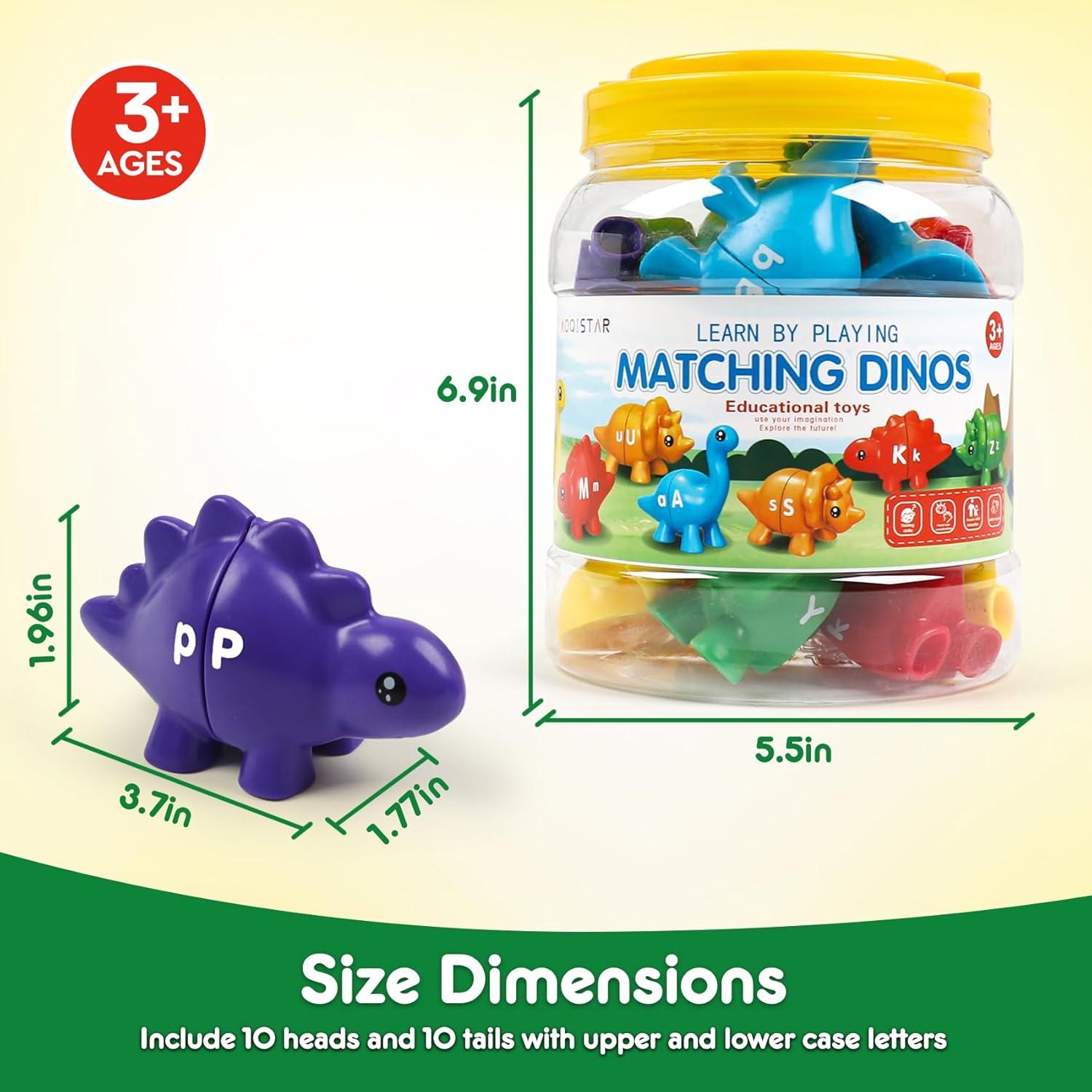 Juguete Educativo Dinosaurios Montessori NAODONGLI 12,7cm