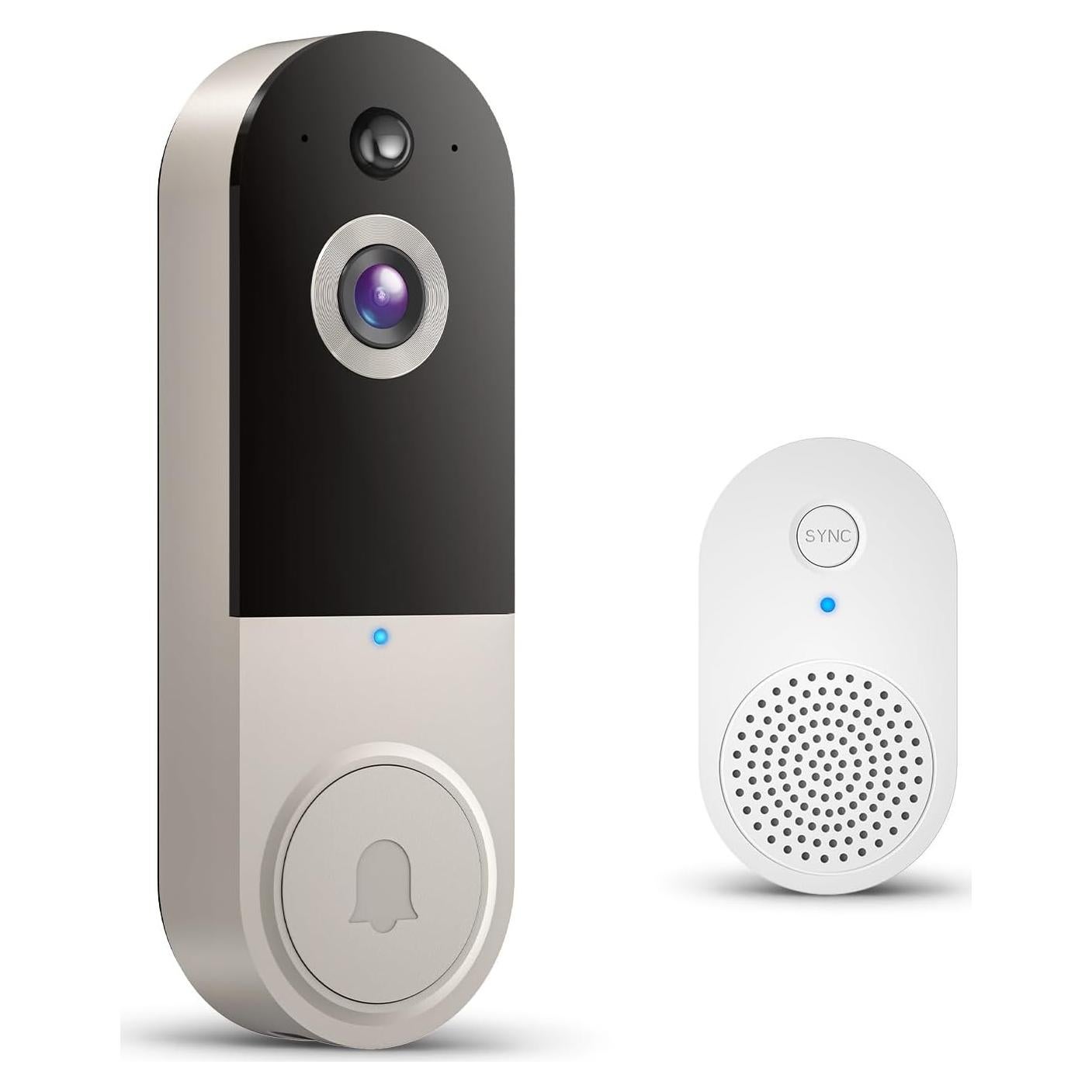 Cámara de Timbre de Video Wi-Fi Inalámbrica 1080p Lino