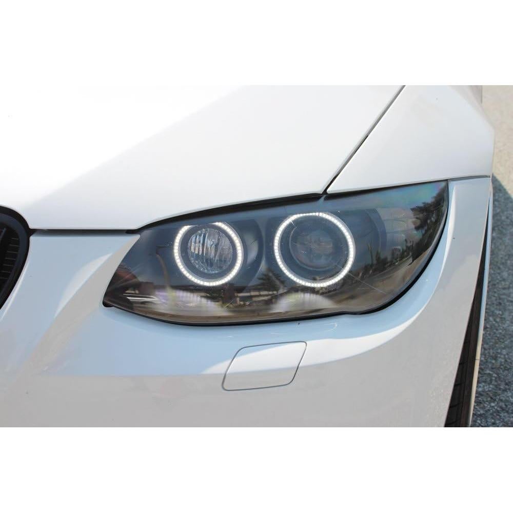 Kit Anillos Halo LED iJDMTOY 7000K Xenon Blanco para BMW E92 E93