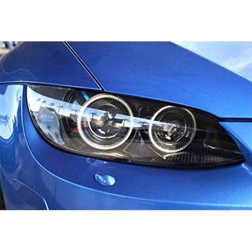Kit Anillos Halo LED iJDMTOY 7000K Xenon Blanco para BMW E92 E93