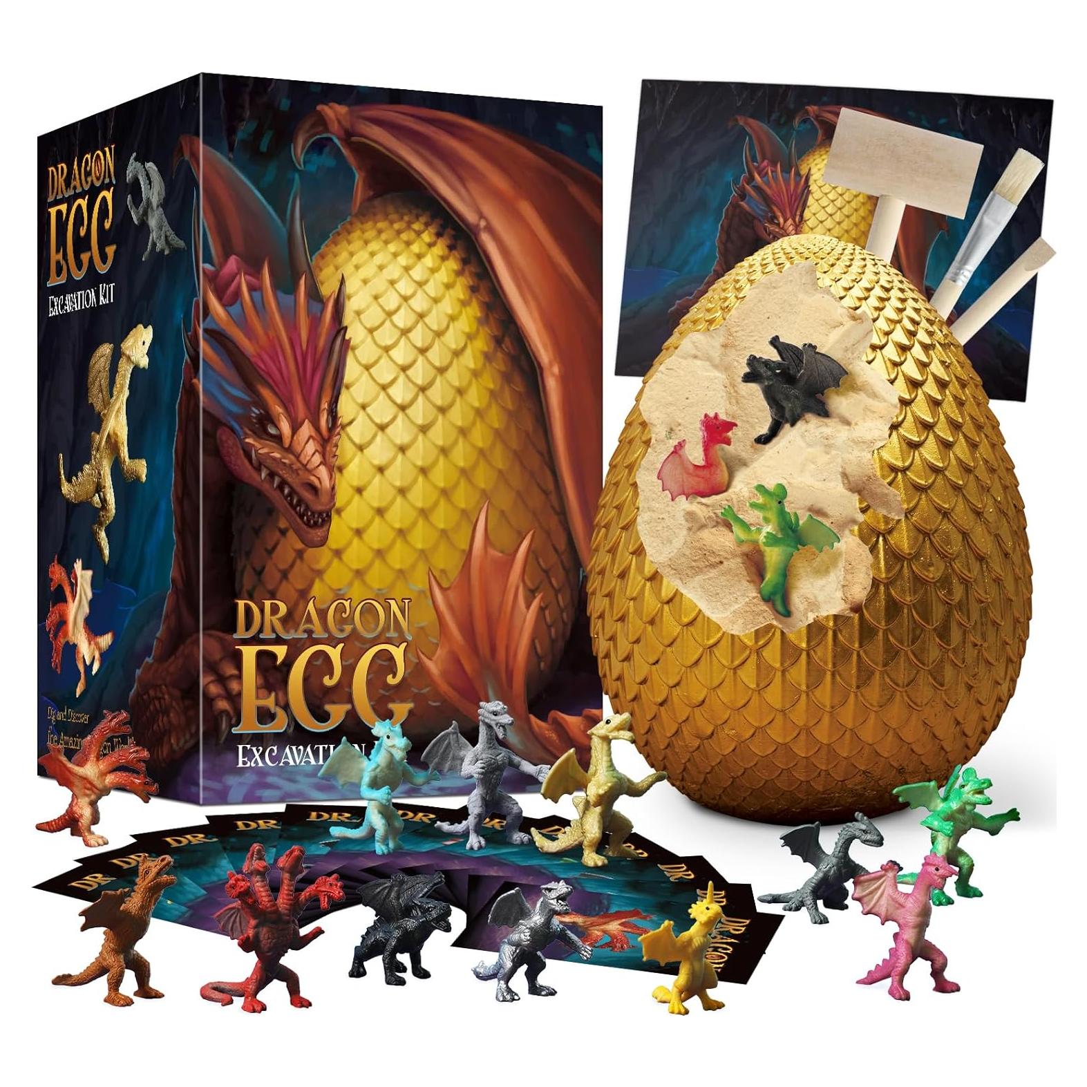 Kit de Excavación de Dragón Jumbo Gamerside - 12 Juguetes Dinosaurios