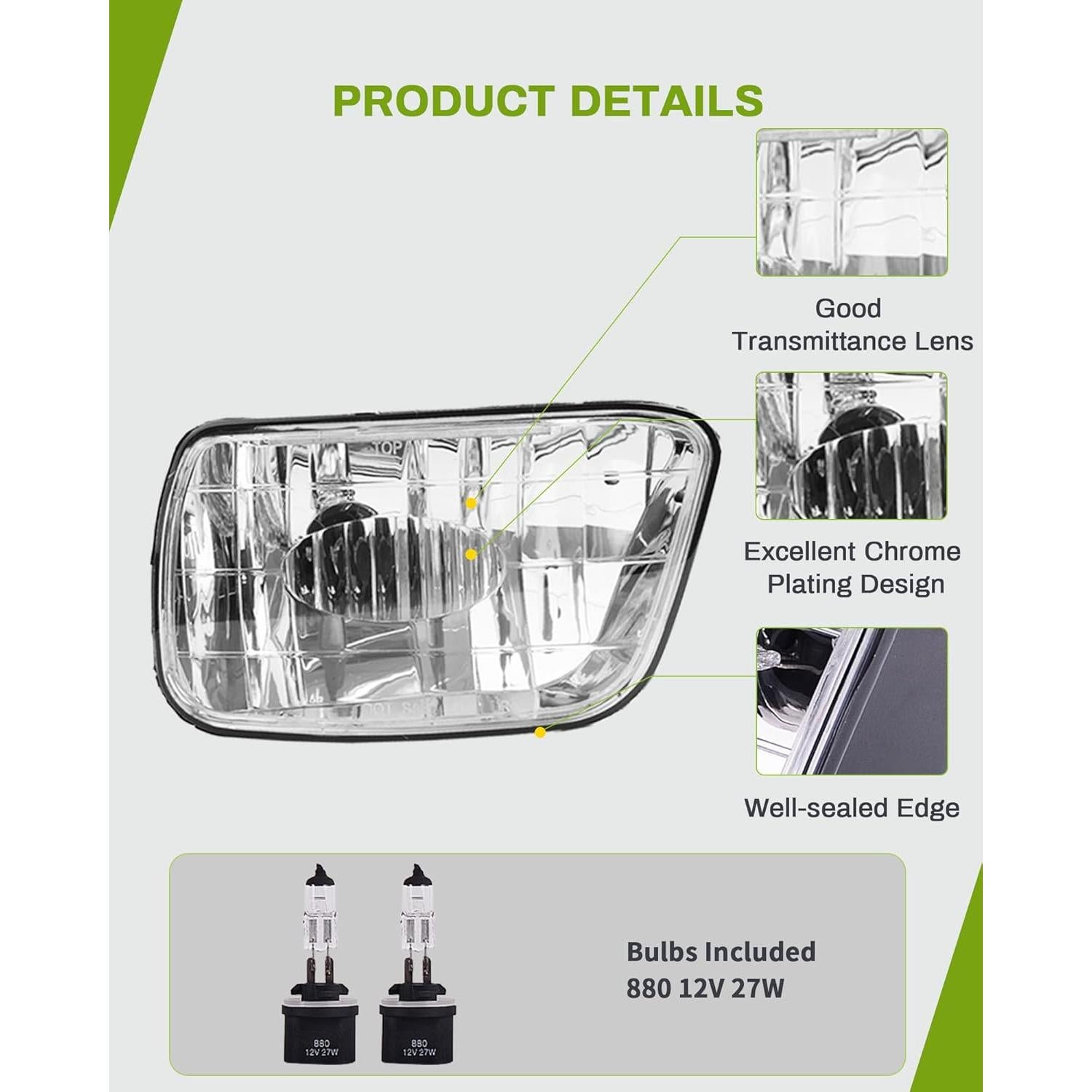 Luces Antiniebla AUTOSAVER88 para Chevy Trailblazer 2002-2009