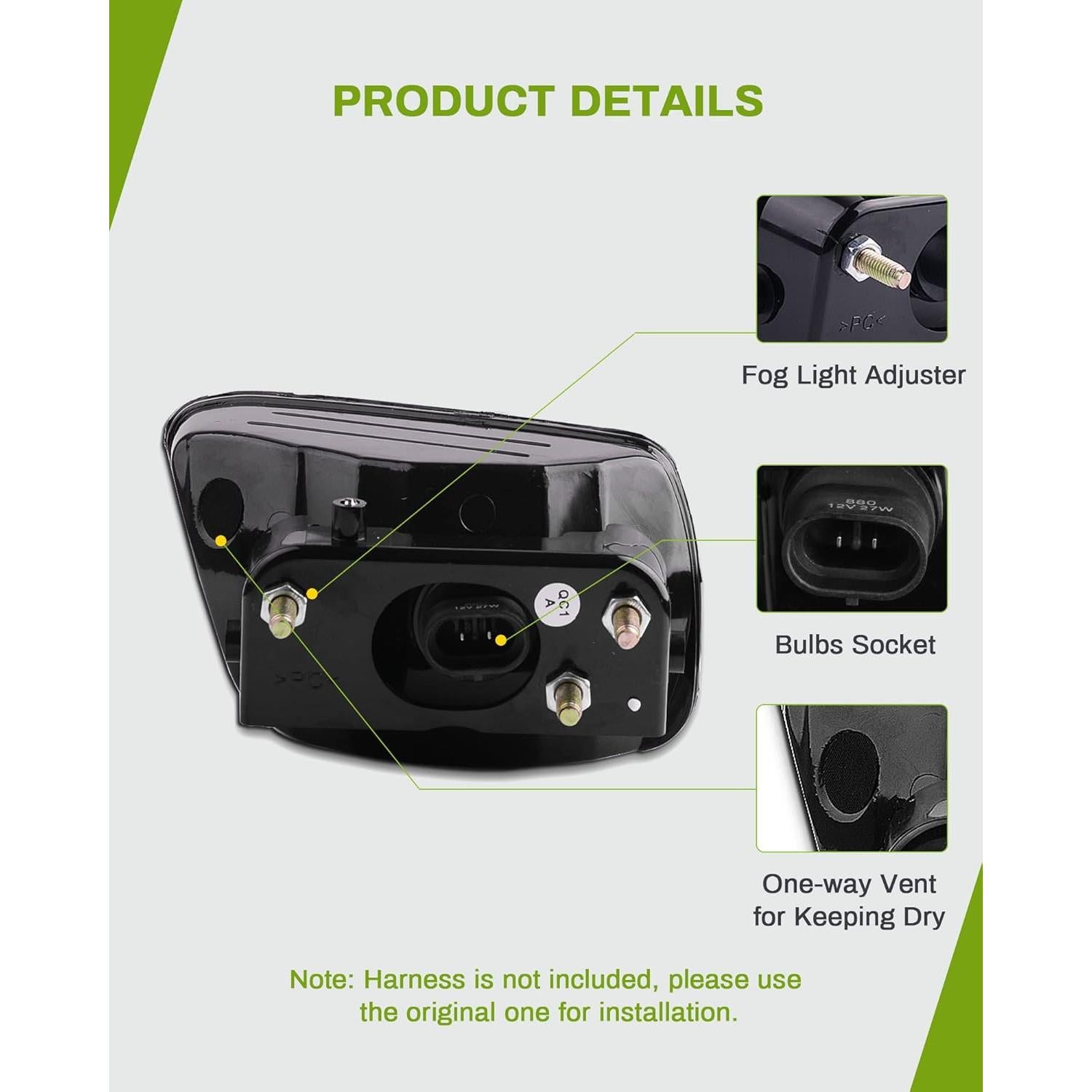 Luces Antiniebla AUTOSAVER88 para Chevy Trailblazer 2002-2009