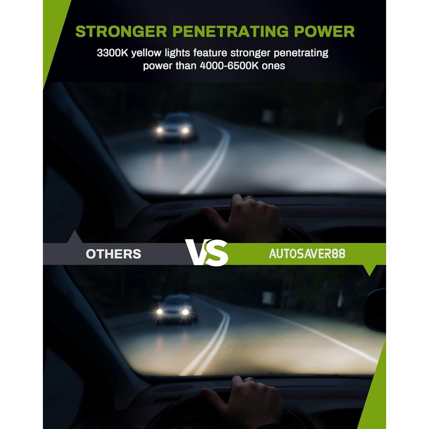 Luces Antiniebla AUTOSAVER88 para Chevy Trailblazer 2002-2009