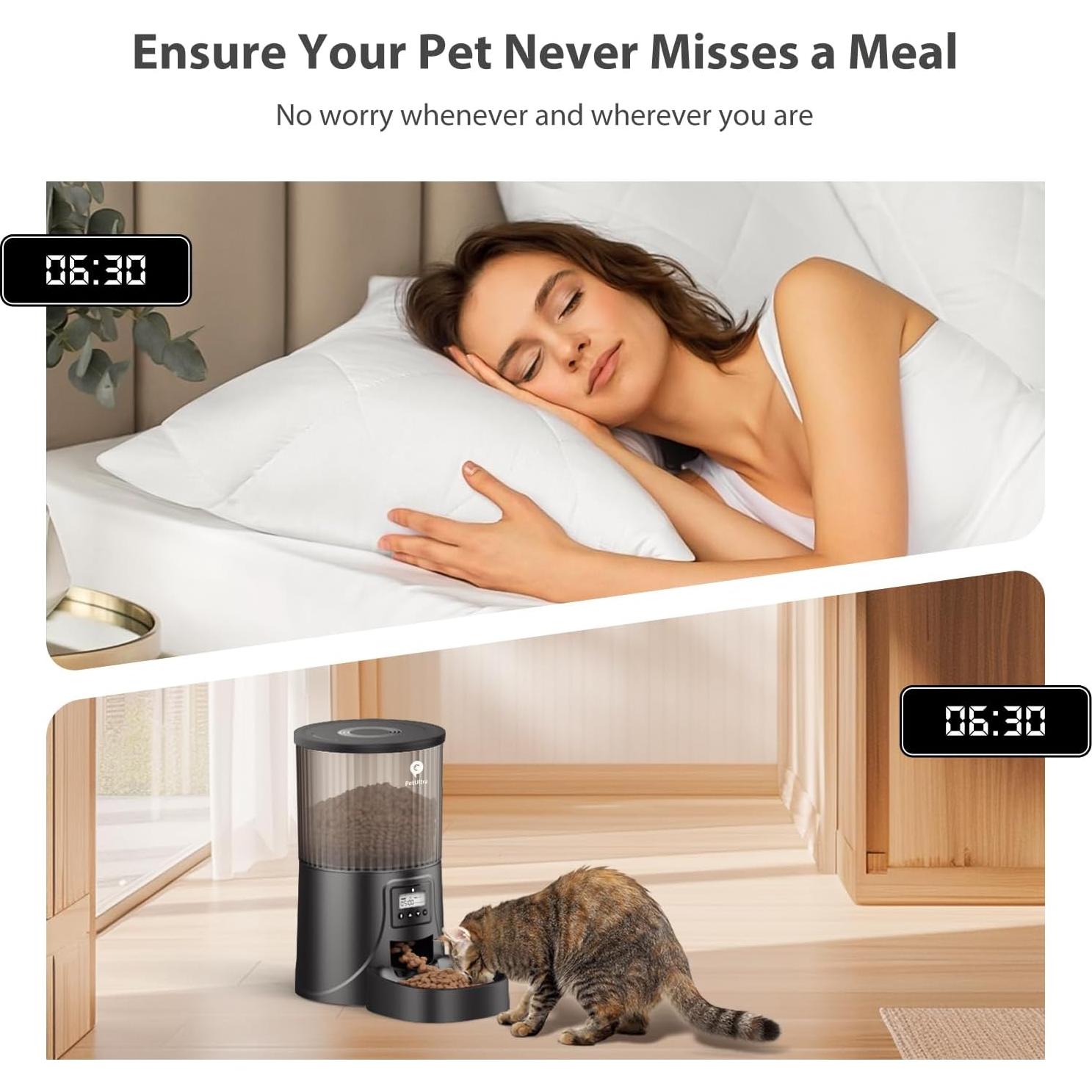 Comedero Automático PETULTRA 4L Programable para Gatos