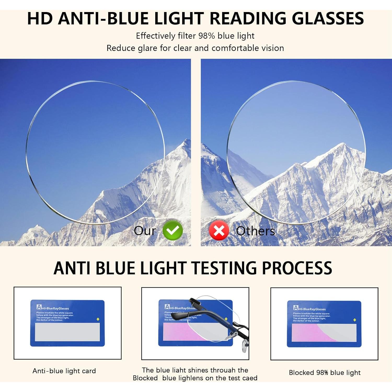 Gafas de lectura progresivas fotocromáticas UV400 para mujer