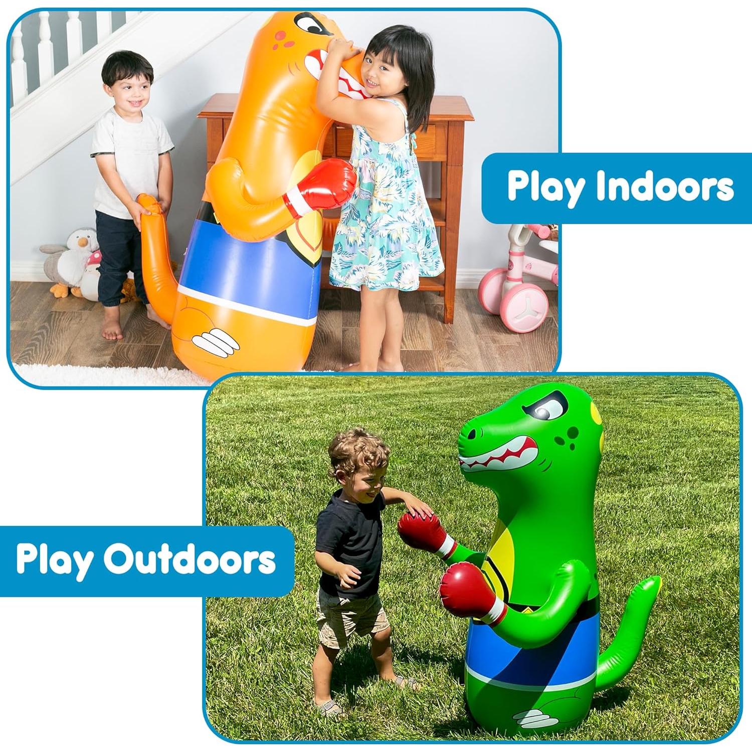 Saco de Boxeo Inflable Dinosaurio - Preferred Toys 121 cm