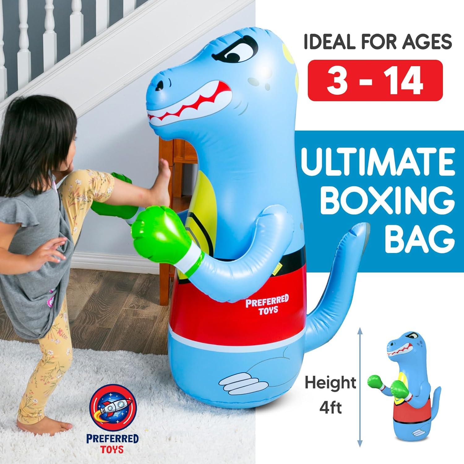Saco de Boxeo Inflable Dinosaurio - Preferred Toys 119 cm