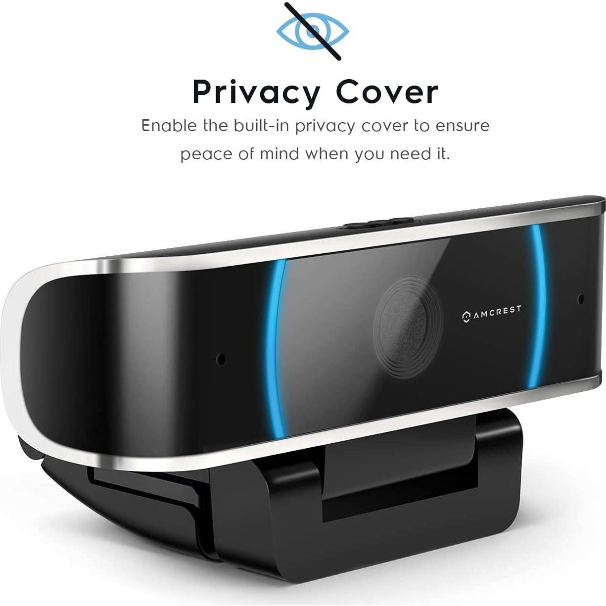 Cámara Web Amcrest AWC5100 5MP HD con Micrófono y Gran Angular