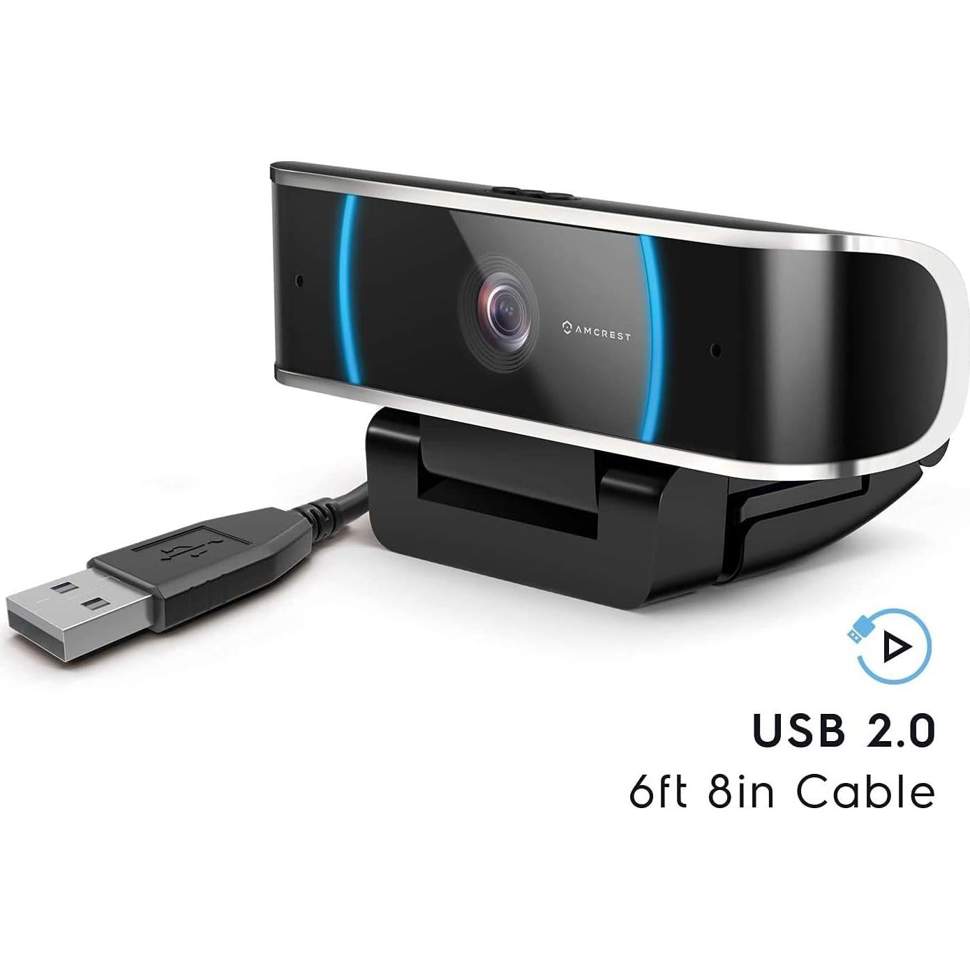 Cámara Web Amcrest AWC5100 5MP HD con Micrófono y Gran Angular