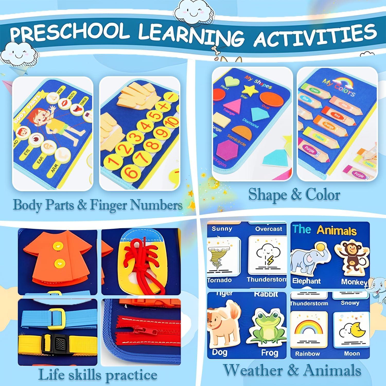 Tablero Ocupado Montessori Amor Gift 27.9x22.9cm Juguete