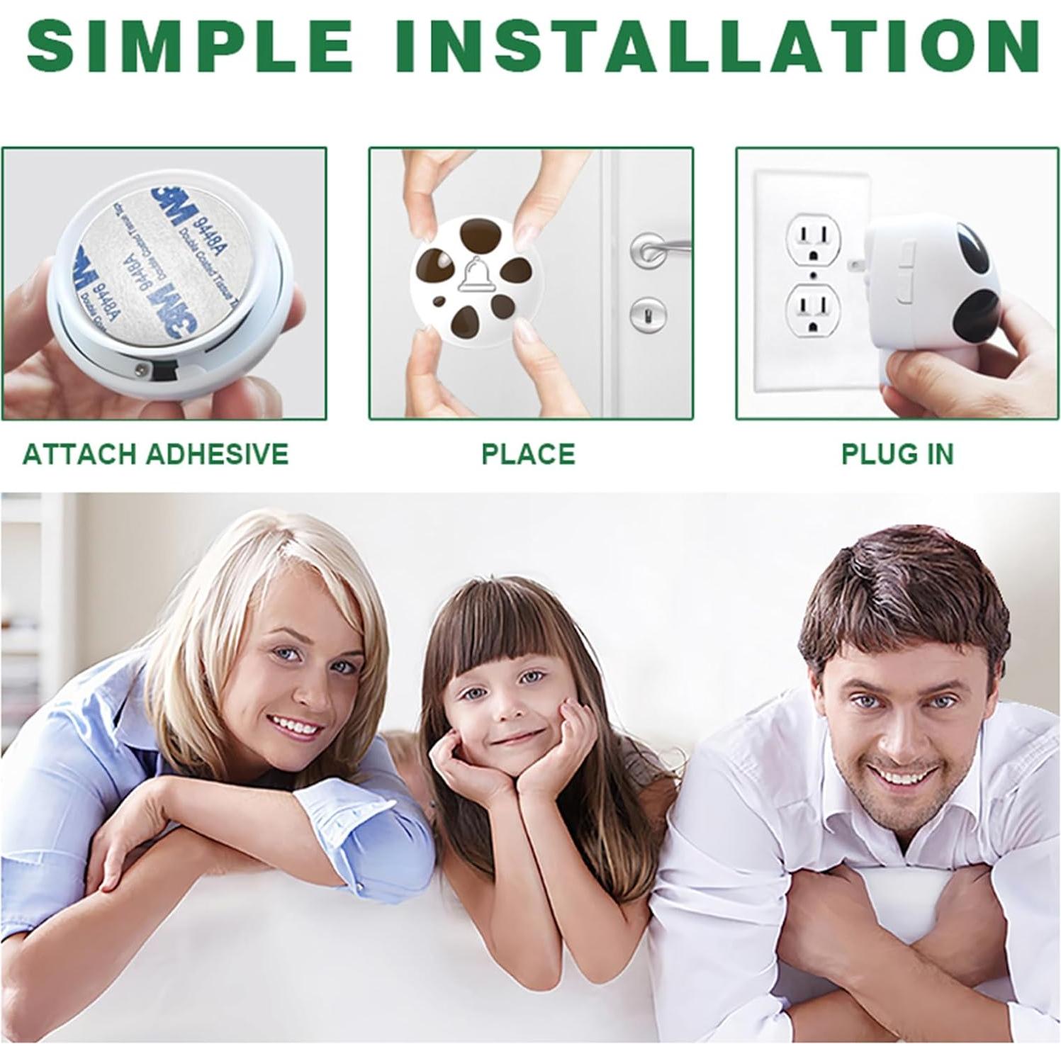 Timbre Inalámbrico HTZSAFE 1 Receptor 1 Transmisor 35 Melodías