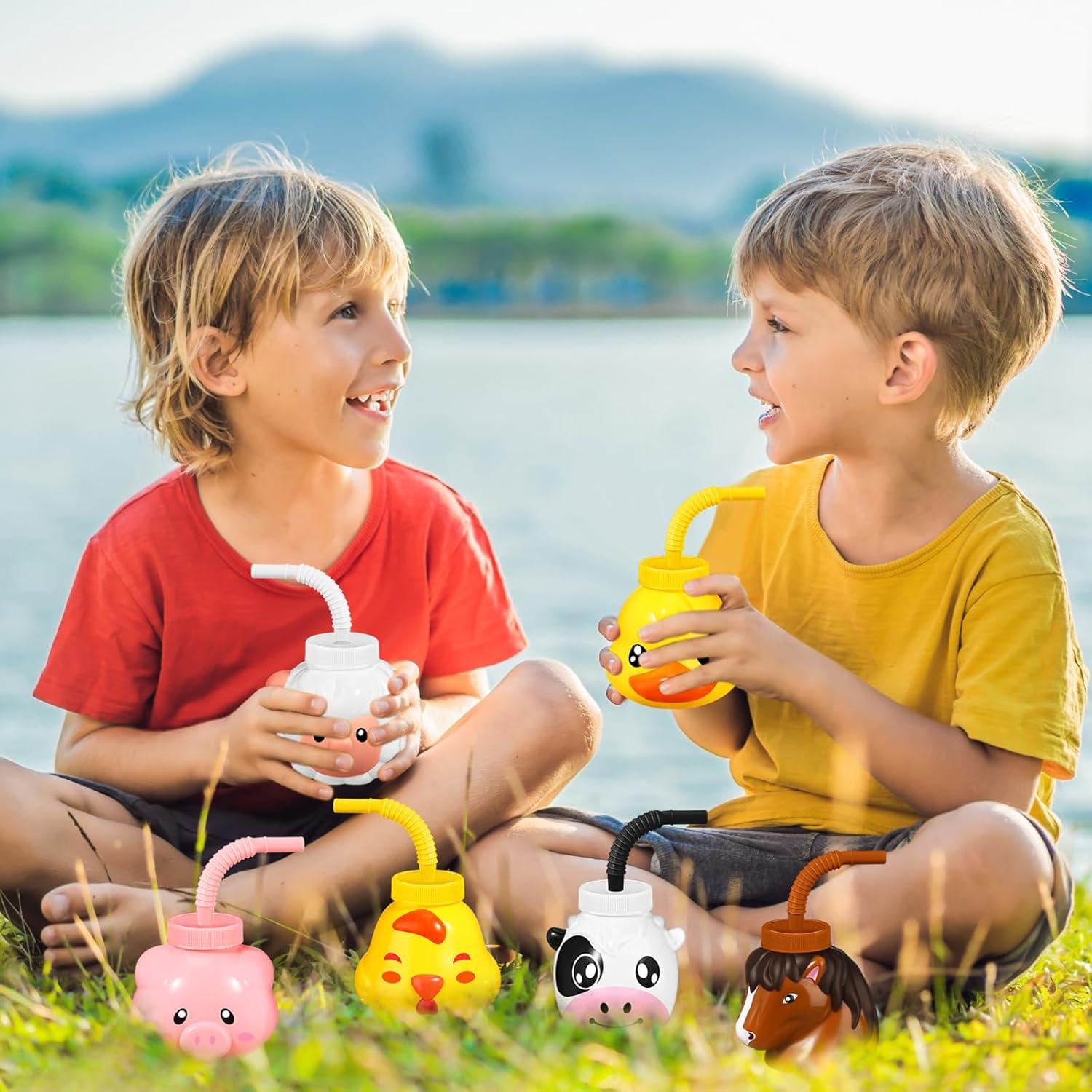 Tazas de Animales de Granja Roshtia 12 Piezas 325 ml