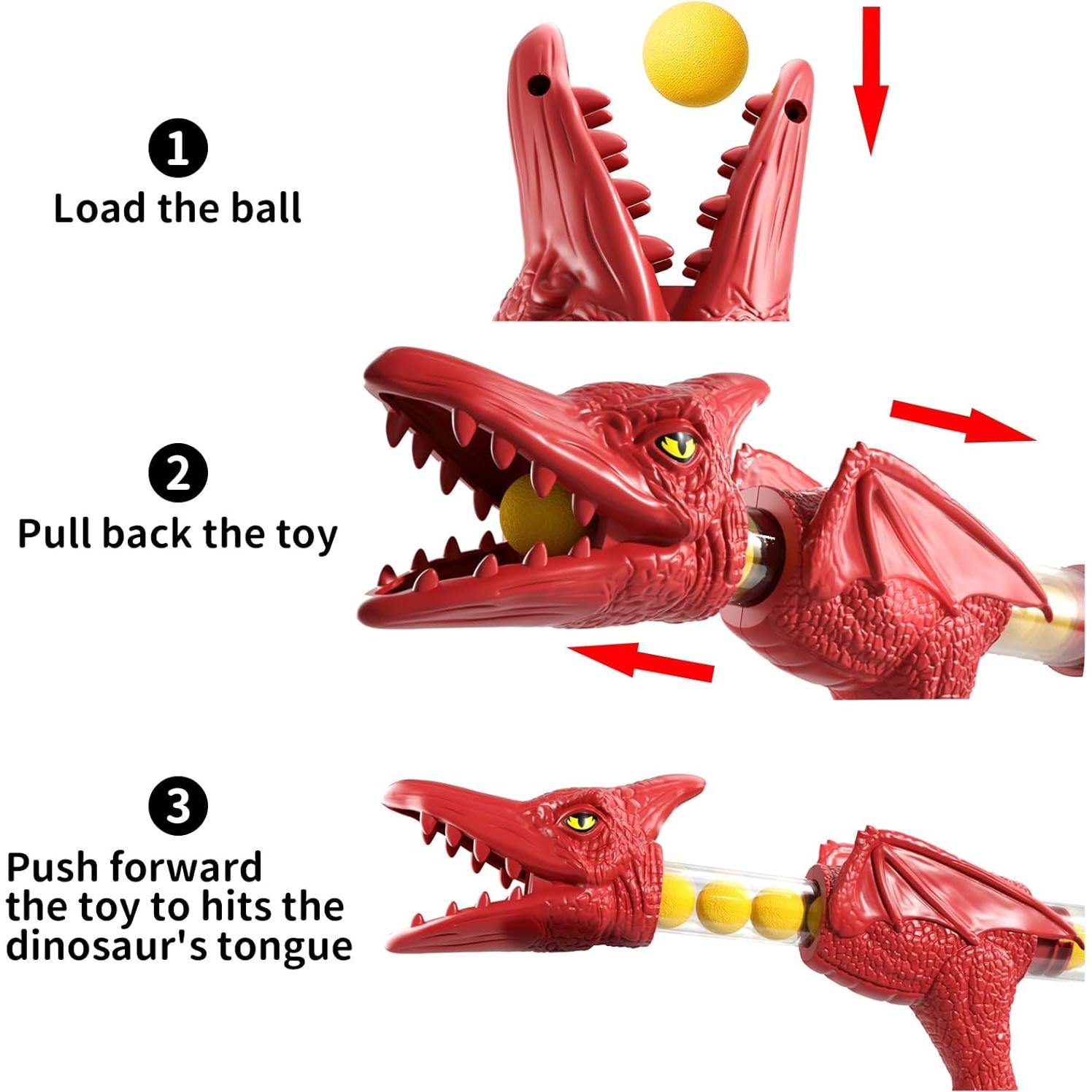 Juguete de Disparo Dinosaurio Babyhome Marino 29x13cm