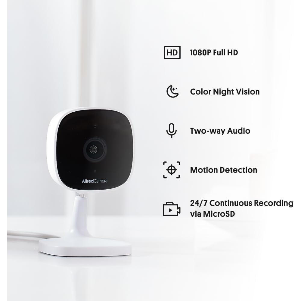 Cámara de Seguridad WiFi Interior AlfredCam 1080P con Visión Nocturna