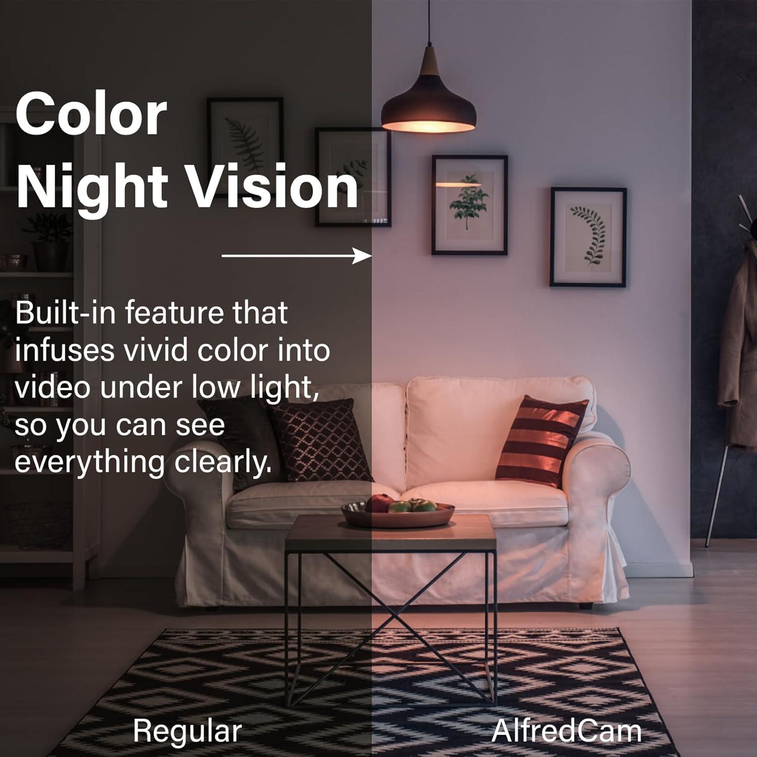 Cámara de Seguridad WiFi Interior AlfredCam 1080P con Visión Nocturna