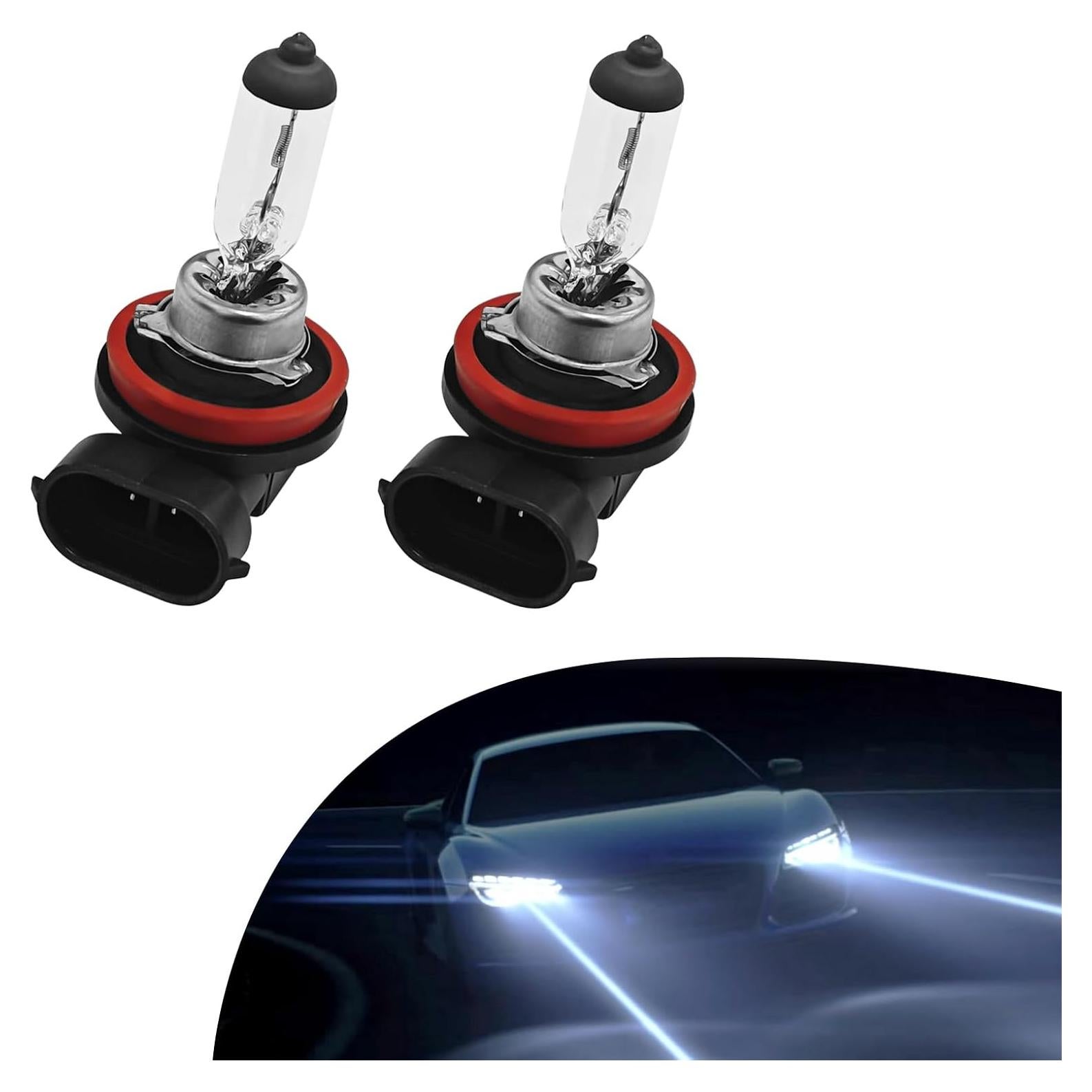 2 Bombillas Halógenas H11-55W QKYS para Automóvil Luz Niebla