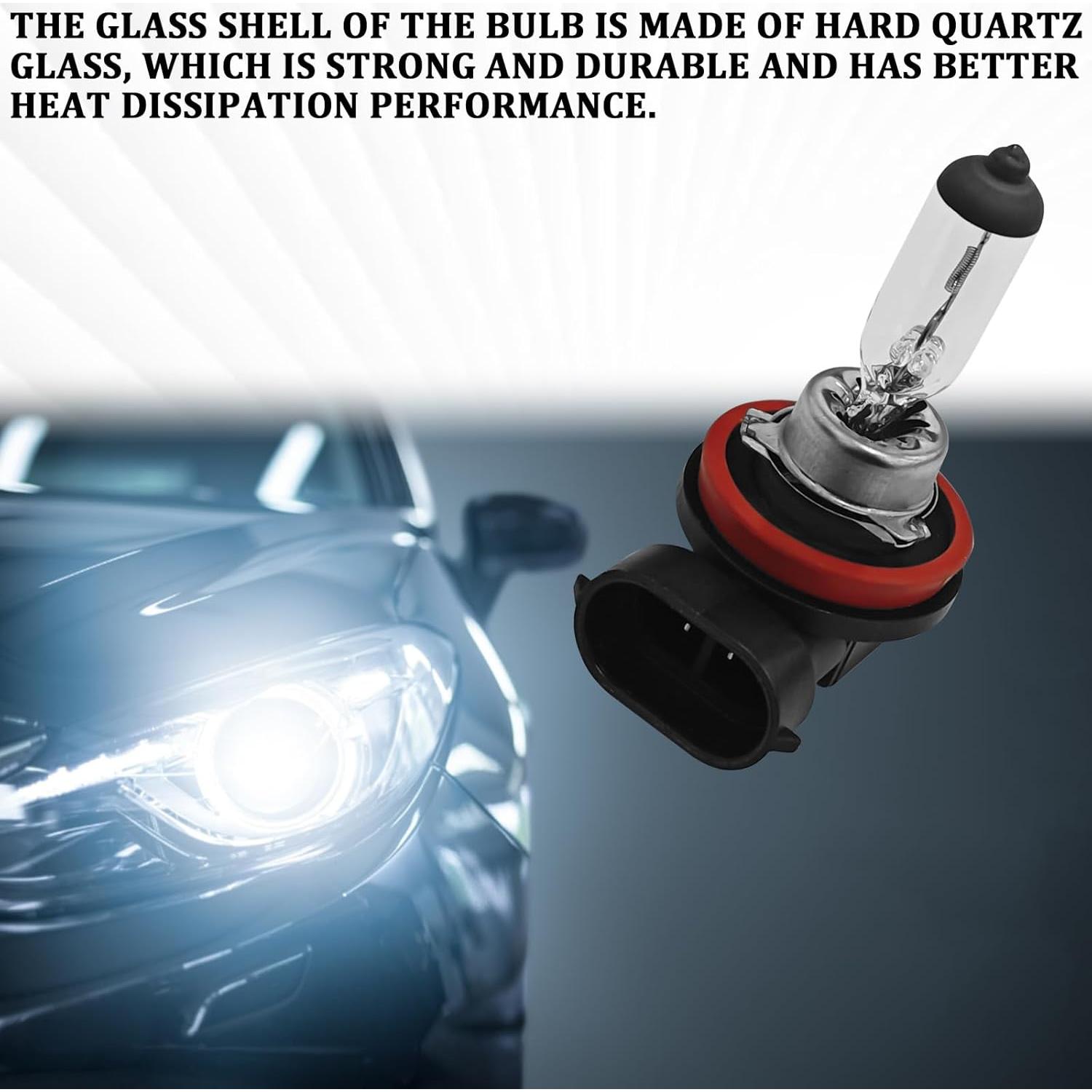 2 Bombillas Halógenas H11-55W QKYS para Automóvil Luz Niebla