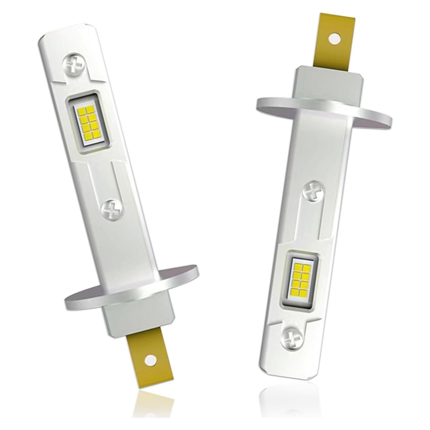 Pack 2 Bombillas H1 GKmow 12-24V Luz Blanca Mini 1:1