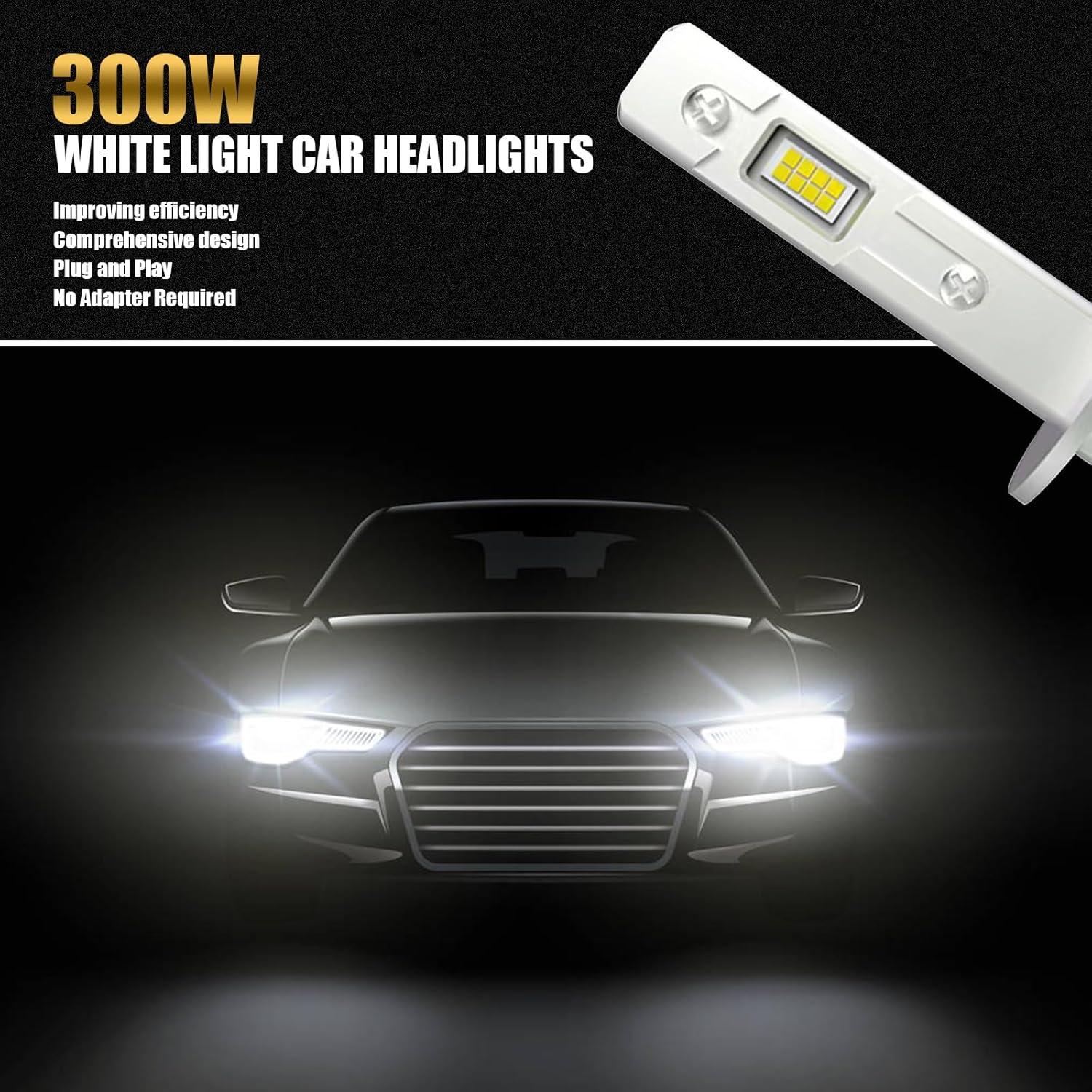 Pack 2 Bombillas H1 GKmow 12-24V Luz Blanca Mini 1:1