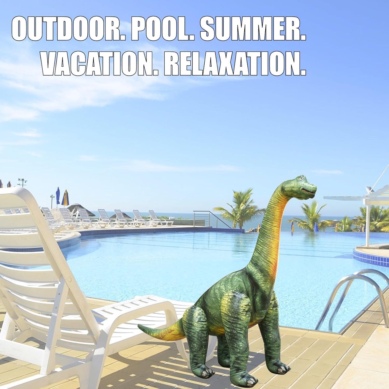 Jet Creations Dinosaurio Inflable Brachiosaurus 91 cm Verde