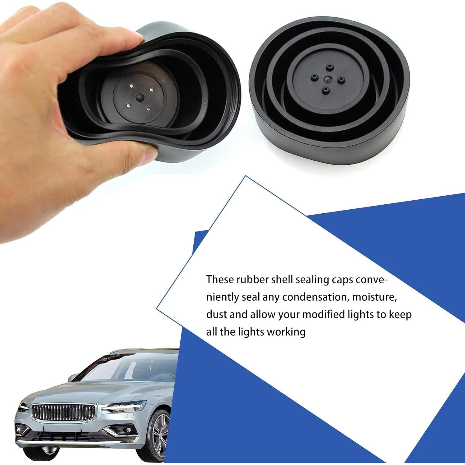 Cubierta de Polvo para Bombilla LED H7 H4 Jokormo 2 PCS