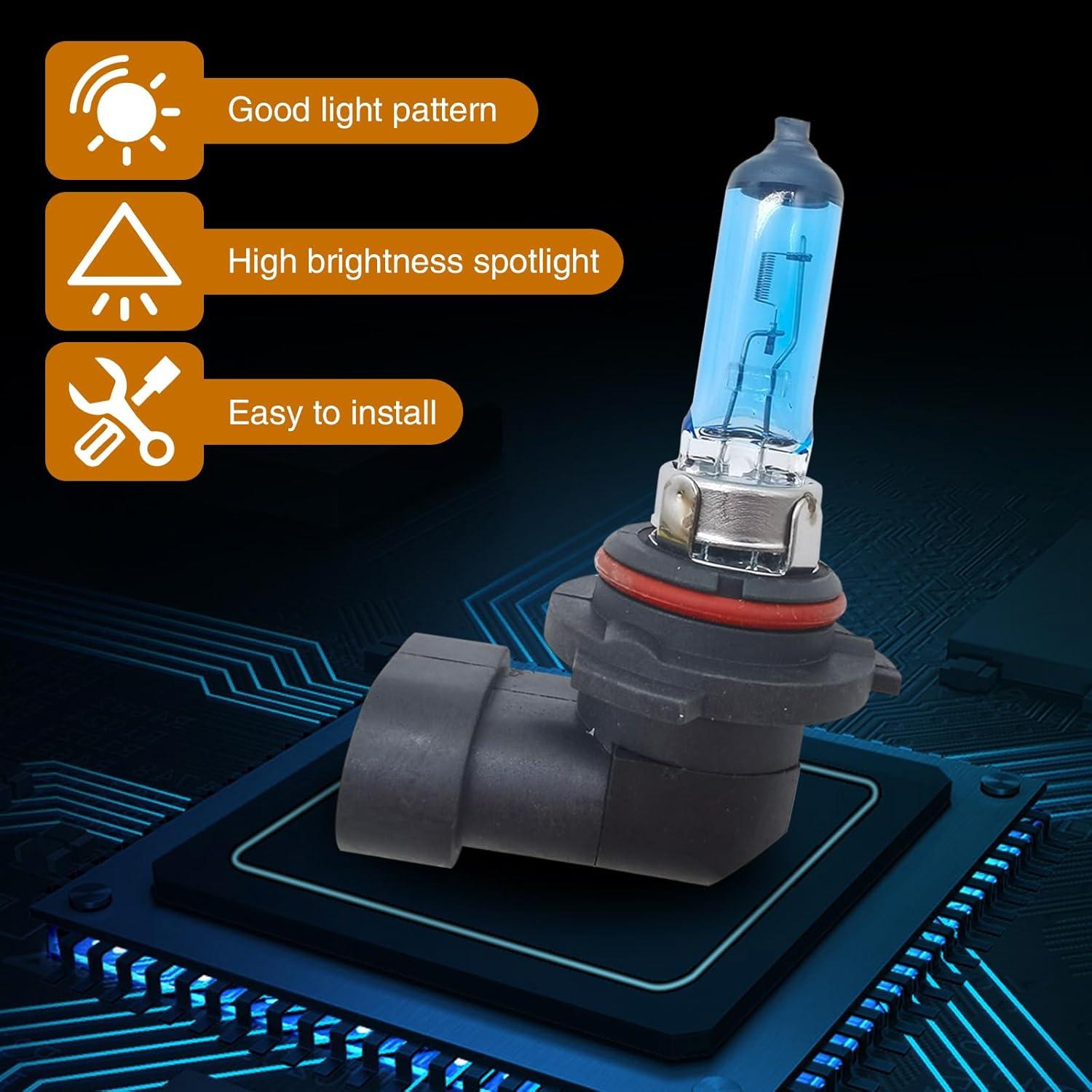 Bombillas Halógenas Automotrices Flygun 9006 12V 55W Ultra-blancas