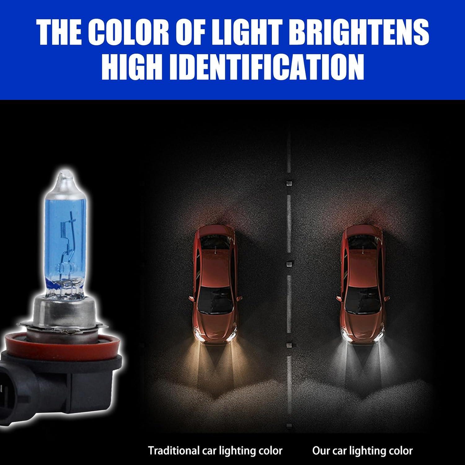 Bombillas Halógenas H11 Gunhunt 2 PCS 12V 100W Luz Blanca